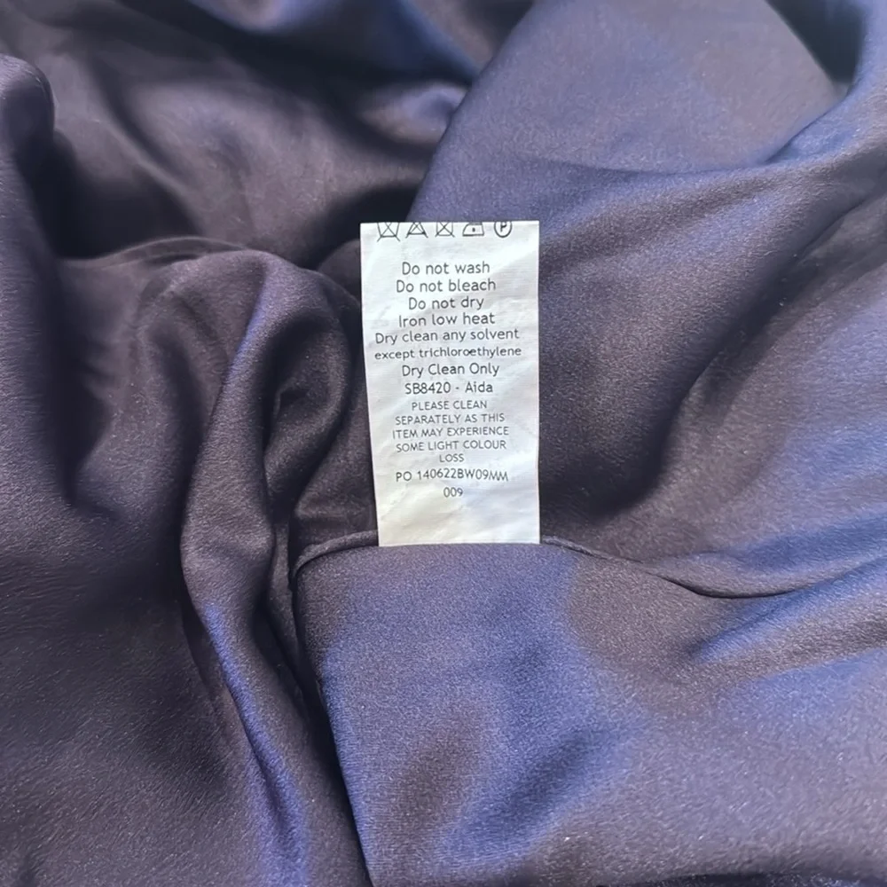 NWOT House Of CB Aida Night Shade Purple Asymmetrical Wrap Neck Dress sz XL